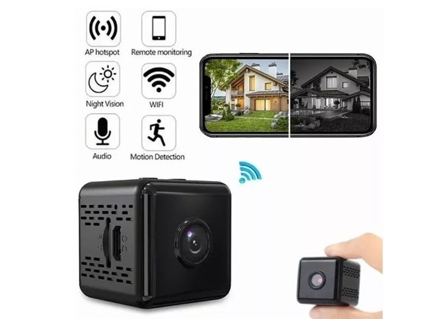 &uu CAMARA IP ESPIA OCULTA HD 1080 WIFI MICROFONO IPC-NA9
